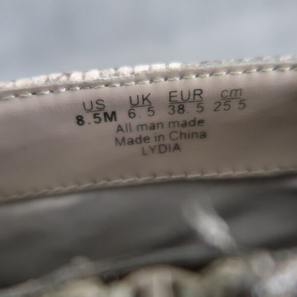 Carlos Santana Shoes Womens 8.5 Booties Fashion Block Heel Snake Print Point Toe - Picture 13 of 13